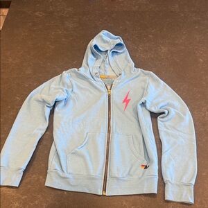 Aviator Nation Blue Kids Hoodie with Lightning Bolt